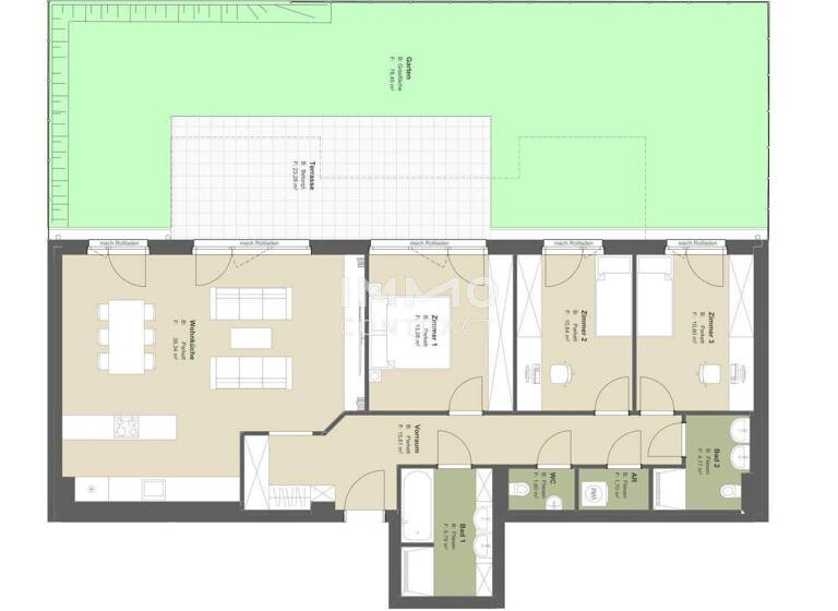 Wohnung zum Kauf - Erstbezug provisionsfrei 639.500 € 4 Zimmer 102,9 m² Wien 1220