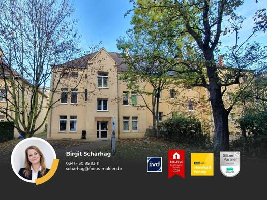 Wohnung zur Miete 548 € 2 Zimmer 58,1 m² 2. Geschoss Scheffelstraße 27 Connewitz Leipzig 04277