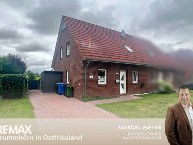 Doppelhaushälfte zur Miete 850 € 4 Zimmer 85 m² 333 m² Grundstück Am Sieltief 15a Eilsum Krummhörn 26736