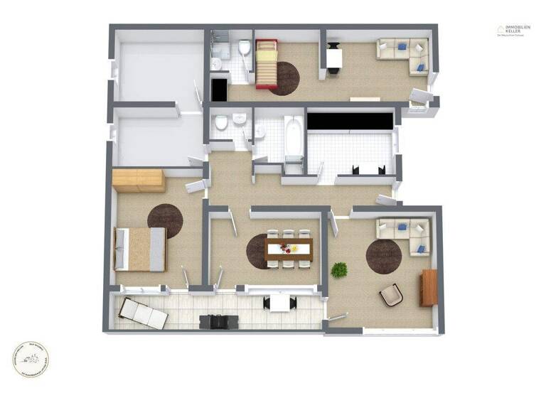 Wohnung zum Kauf 218.000 € 4,5 Zimmer 102 m² 1. Geschoss Forsthausstr. 4 Bad Peterstal Bad Peterstal-Griesbach / Bad Peterstal 77740