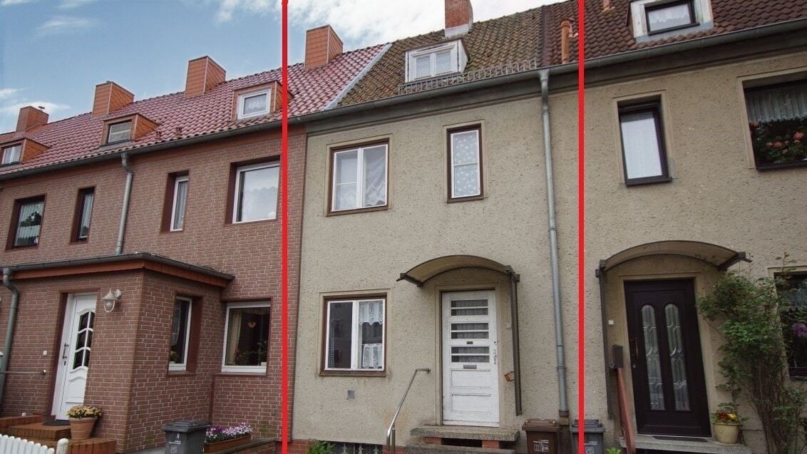 Reihenmittelhaus zum Kauf 135.000 € 4 Zimmer 65 m²<br/>Wohnfläche 137 m²<br/>Grundstück Kniepervorstadt Stralsund 18435