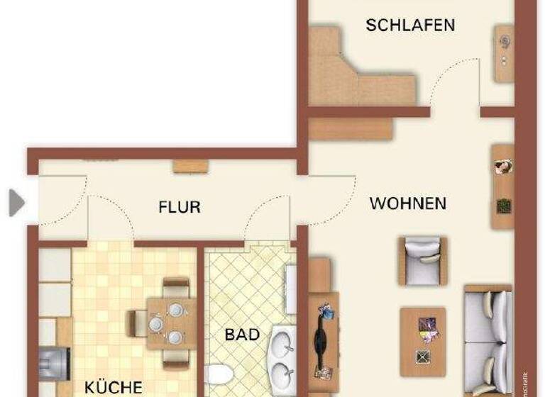 Wohnung zum Kauf 128.000 € 2 Zimmer 50,5 m² Franz-Mehring-Straße 53 Seidnitz/Dobritz Dresden 01237