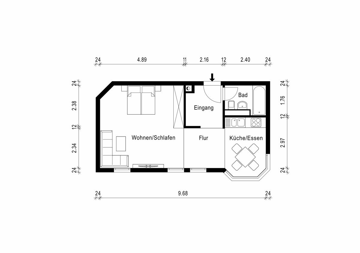 Wohnung zum Kauf 370.000 € 1 Zimmer 46 m²<br/>Wohnfläche 3.<br/>Geschoss Untersendling München 81373