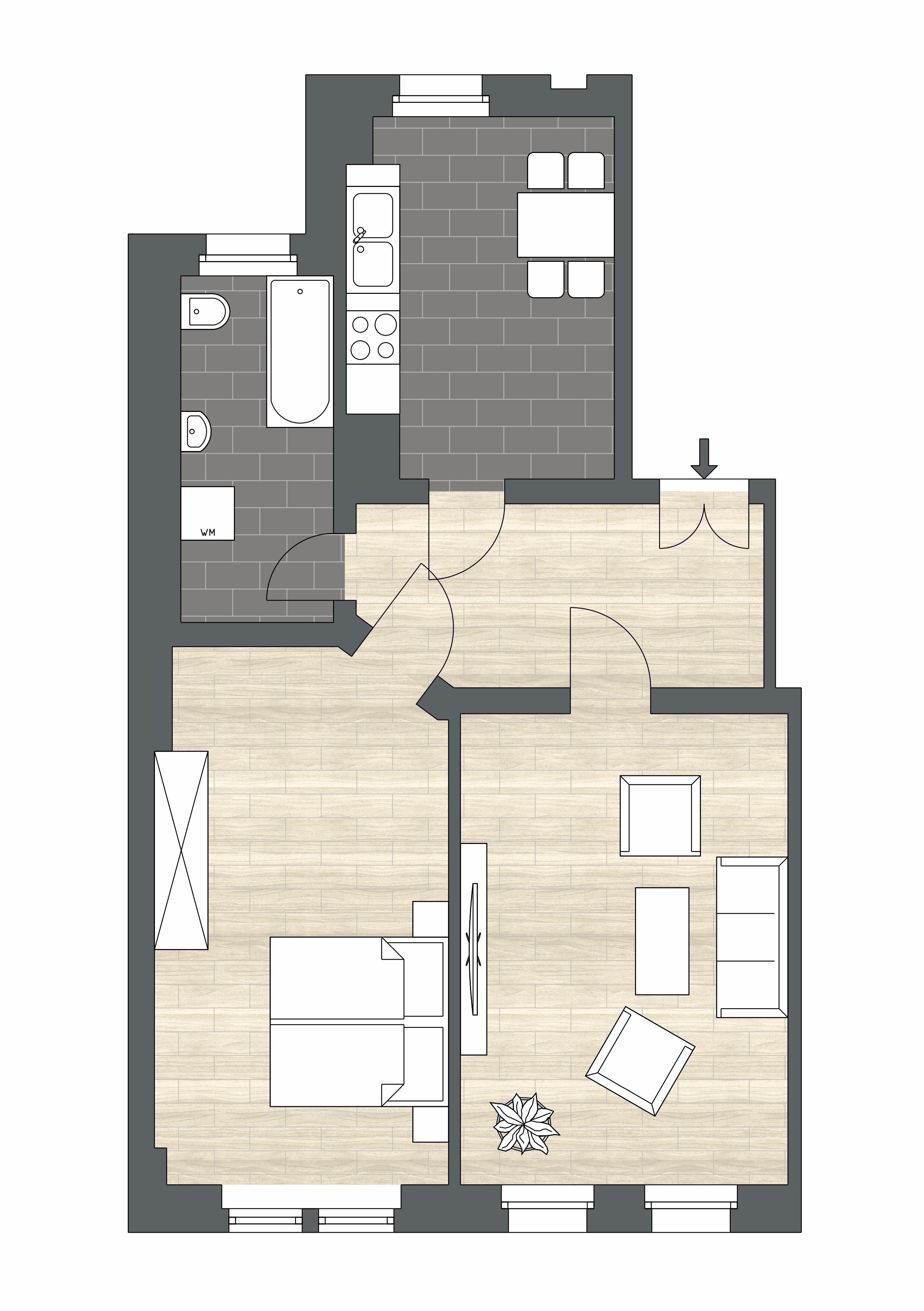 Wohnung zur Miete 859 € 2 Zimmer 65,1 m²<br/>Wohnfläche 3.<br/>Geschoss 01.01.2025<br/>Verfügbarkeit Conertplatz 7 Löbtau-Nord (Conertplatz) Dresden 01159