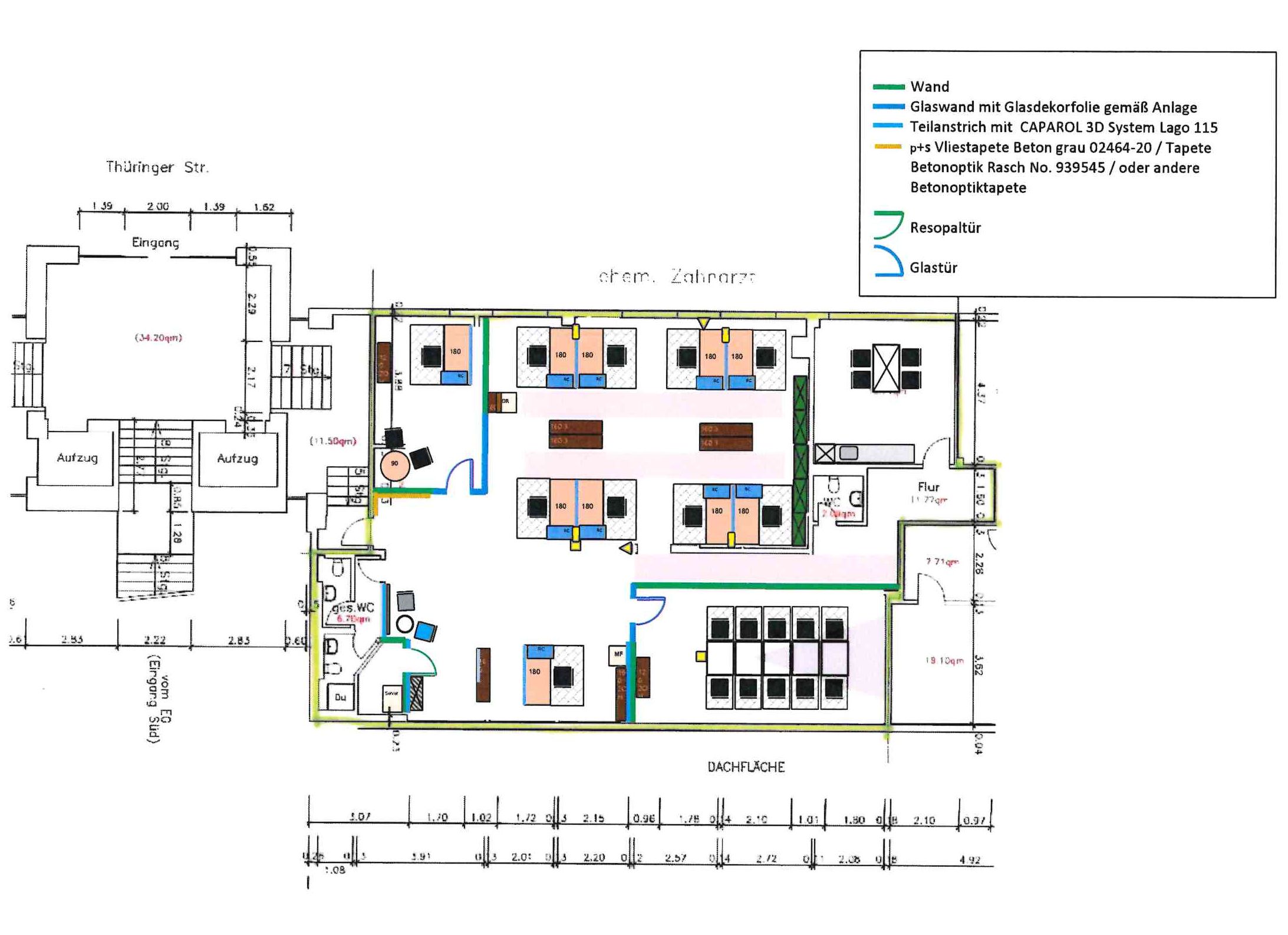 Praxisfläche zur Miete 9 Zimmer 226,4 m²<br/>Bürofläche Bieblacher Berg / Verlängerte Bieblacher Straße Gera 07552