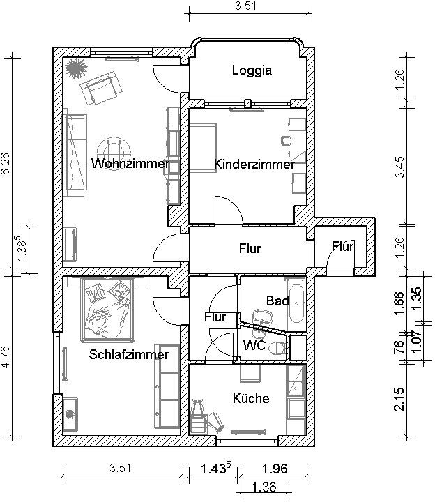 Wohnung zur Miete 484 € 3 Zimmer 74,5 m²<br/>Wohnfläche 3.<br/>Geschoss 01.01.2025<br/>Verfügbarkeit Landsberger Str. 65 Gohlis - Nord Leipzig 04157