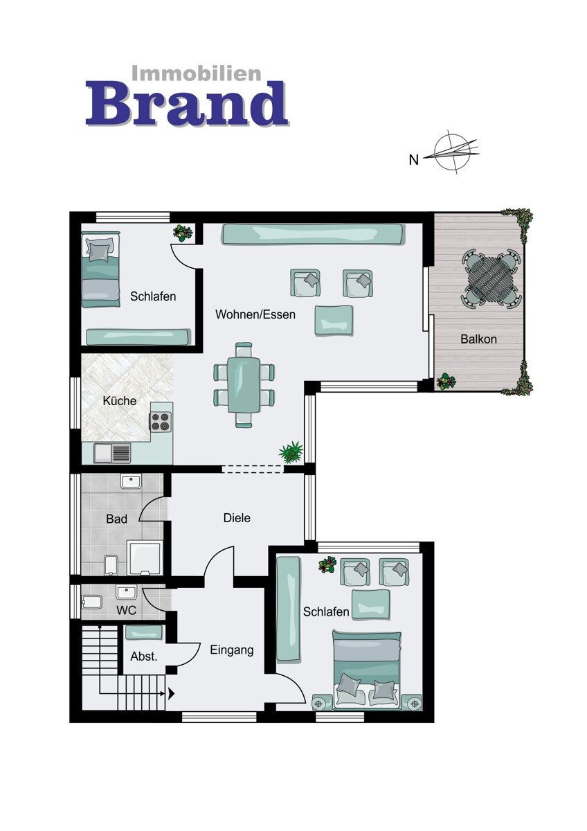 Wohnung zum Kauf 339.000 € 3 Zimmer 103 m²<br/>Wohnfläche Bürgeresch Oldenburg 26123