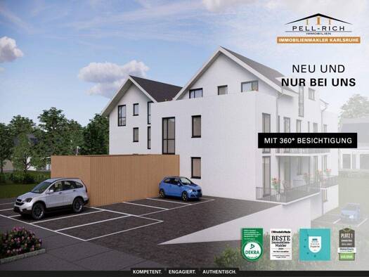 Wohnung zum Kauf provisionsfrei 414.480 € 2 Zimmer 75,4 m² Spielberg Karlsbad 76307