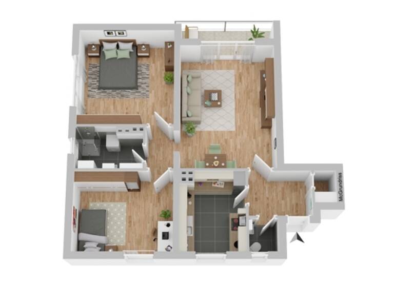 Wohnung zum Kauf 285.000 € 3 Zimmer 77,7 m²<br/>Wohnfläche Gleißbühl Nürnberg 90402