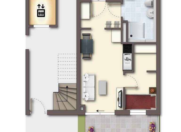 Wohnung zum Kauf provisionsfrei 287.500 € 2 Zimmer 42,3 m²<br/>Wohnfläche EG<br/>Geschoss Franzosenweg 2 Tennenlohe Erlangen 91058