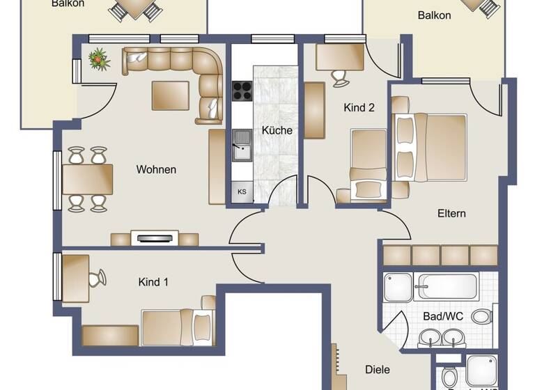 Wohnung zum Kauf 359.000 € 4 Zimmer 93 m² Altdorf 71155
