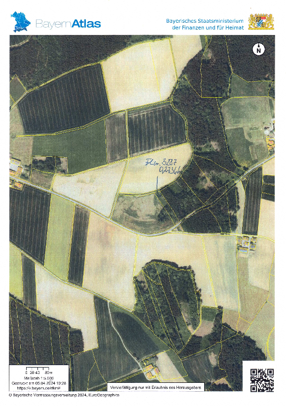 Landwirtschaftliche Fläche zum Kauf 18.000 € 2.736 m²<br/>Grundstück Baiersdorf Loiching 84180