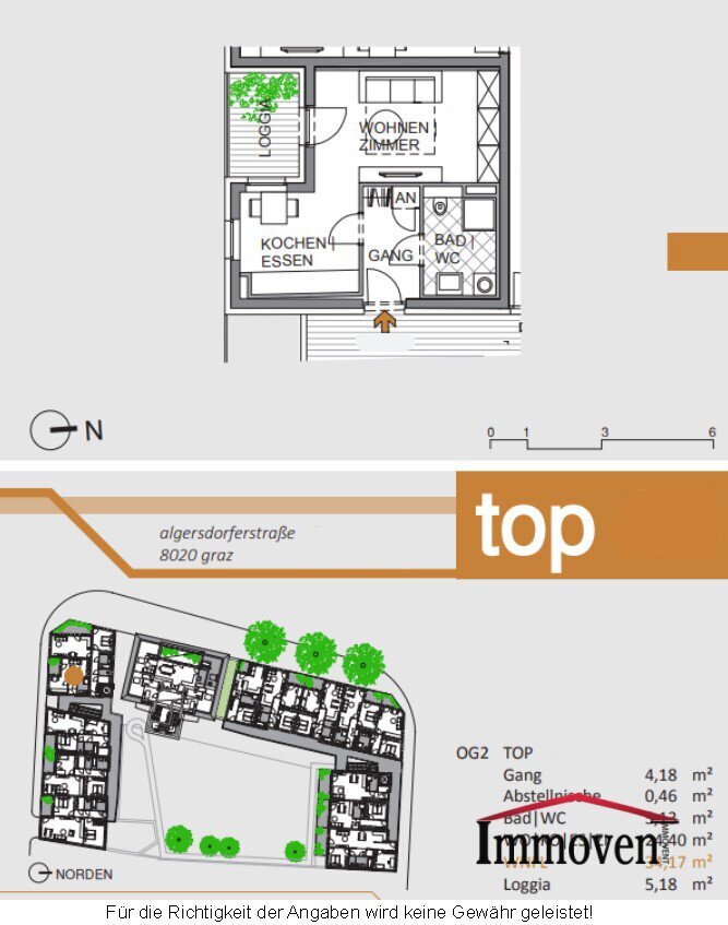 Wohnung zur Miete 454 € 1 Zimmer 39,4 m²<br/>Wohnfläche 2.<br/>Geschoss Algersdorfer Straße Eggenberg Graz 8020