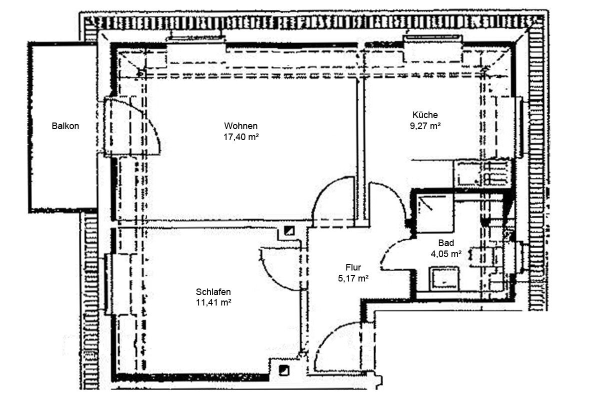 Wohnung zur Miete 536 € 2 Zimmer 49,8 m²<br/>Wohnfläche 2.<br/>Geschoss 01.04.2025<br/>Verfügbarkeit Felsenkellerstraße 3 Coschütz-Ost Dresden 01189