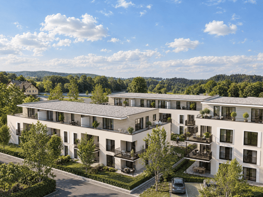 Wohnung zum Kauf - Neubau provisionsfrei 427.038 € 3 Zimmer 82,9 m² Geschoss 1/2 frei ab 01.11.2027 Winhöring Winhöring 84543