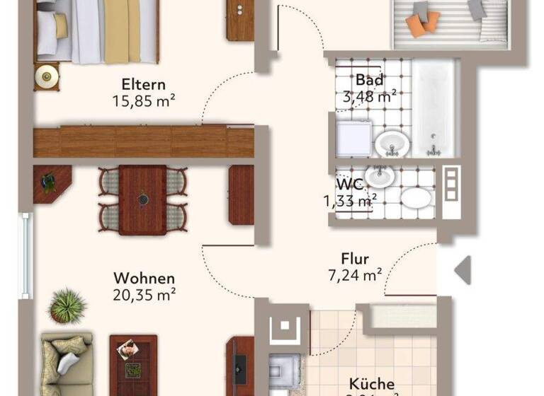 Wohnung zum Kauf 269.700 € 3 Zimmer 72 m² 5. Geschoss Rastatt 76437