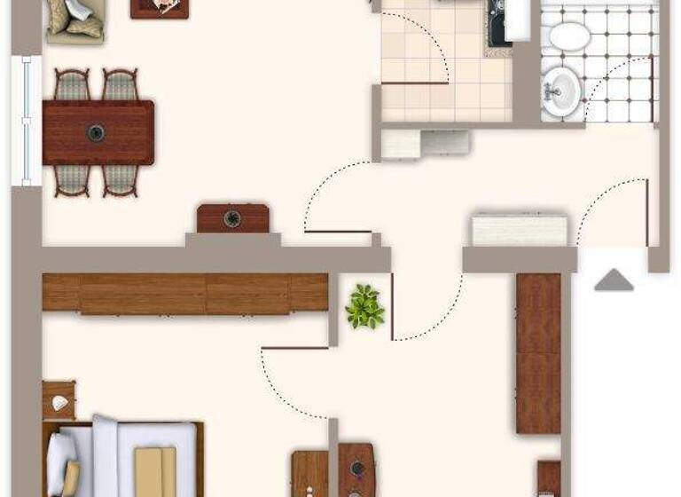 Wohnung zur Miete 519 € 3 Zimmer 51,8 m² EG Dohler Straße 56 Bonnenbroich Mönchengladbach 41238