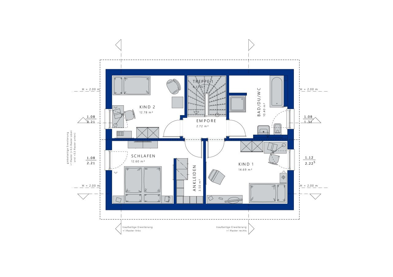 Einfamilienhaus zum Kauf 349.234 € 4 Zimmer 122 m²<br/>Wohnfläche 500 m²<br/>Grundstück Gröba Riesa 01591