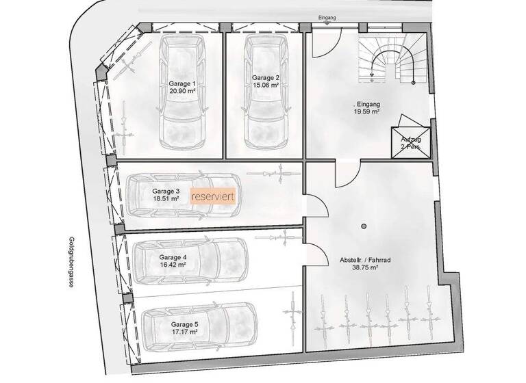 Wohnung zum Kauf provisionsfrei als Kapitalanlage geeignet 431.860 € 3 Zimmer 83,1 m² Schaffneigasse 2 Villingen Villingen-Schwenningen 78050