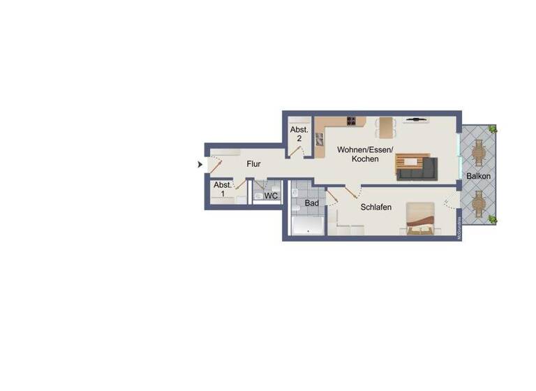 Wohnung zur Miete - Erstbezug 995 € 2 Zimmer 86 m² 2. Geschoss frei ab sofort Gevelsberg 58285