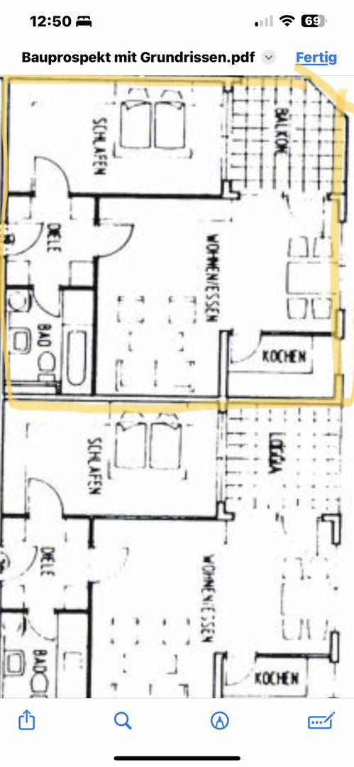 Wohnung zum Kauf provisionsfrei 179.950 € 2 Zimmer 62 m²<br/>Wohnfläche 1.<br/>Geschoss Gymnasiumstraße 98 Oststadt - Stadtviertel 012 Pforzheim 75175