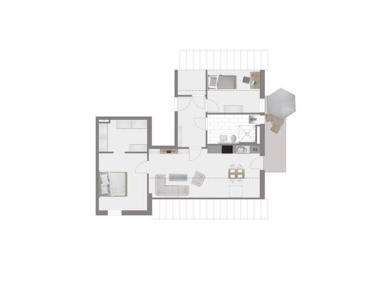 Wohnung zum Kauf 394.410 € 3 Zimmer 76,3 m² Honsolgen Buchloe / Honsolgen 86807