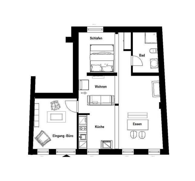 Wohnung zur Miete 700 € 2 Zimmer 65,5 m²<br/>Wohnfläche ab sofort<br/>Verfügbarkeit Rheinbabenstraße Linn Krefeld 47809