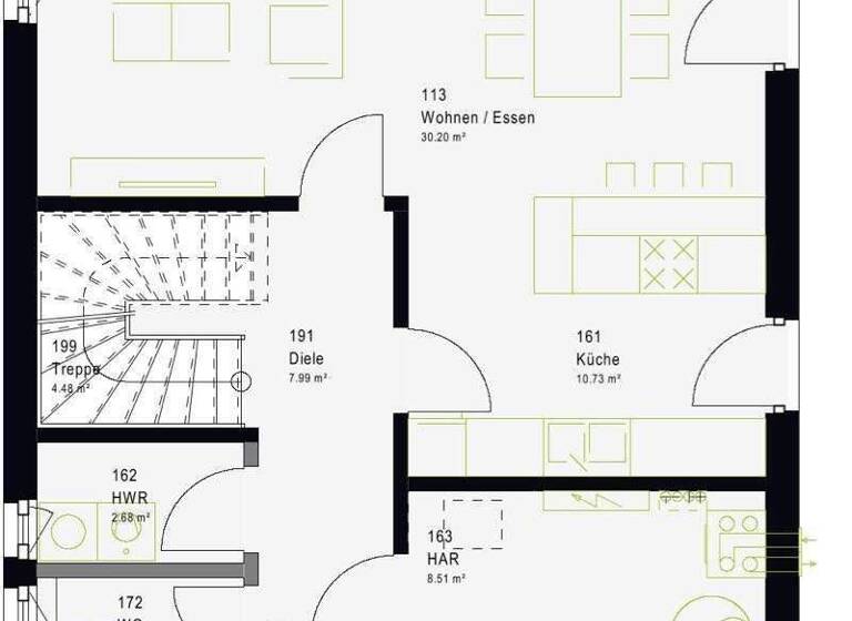 Einfamilienhaus zum Kauf - Erstbezug provisionsfrei 401.990 € 4 Zimmer 118 m² 487 m² Grundstück Südkamen Kamen 59174