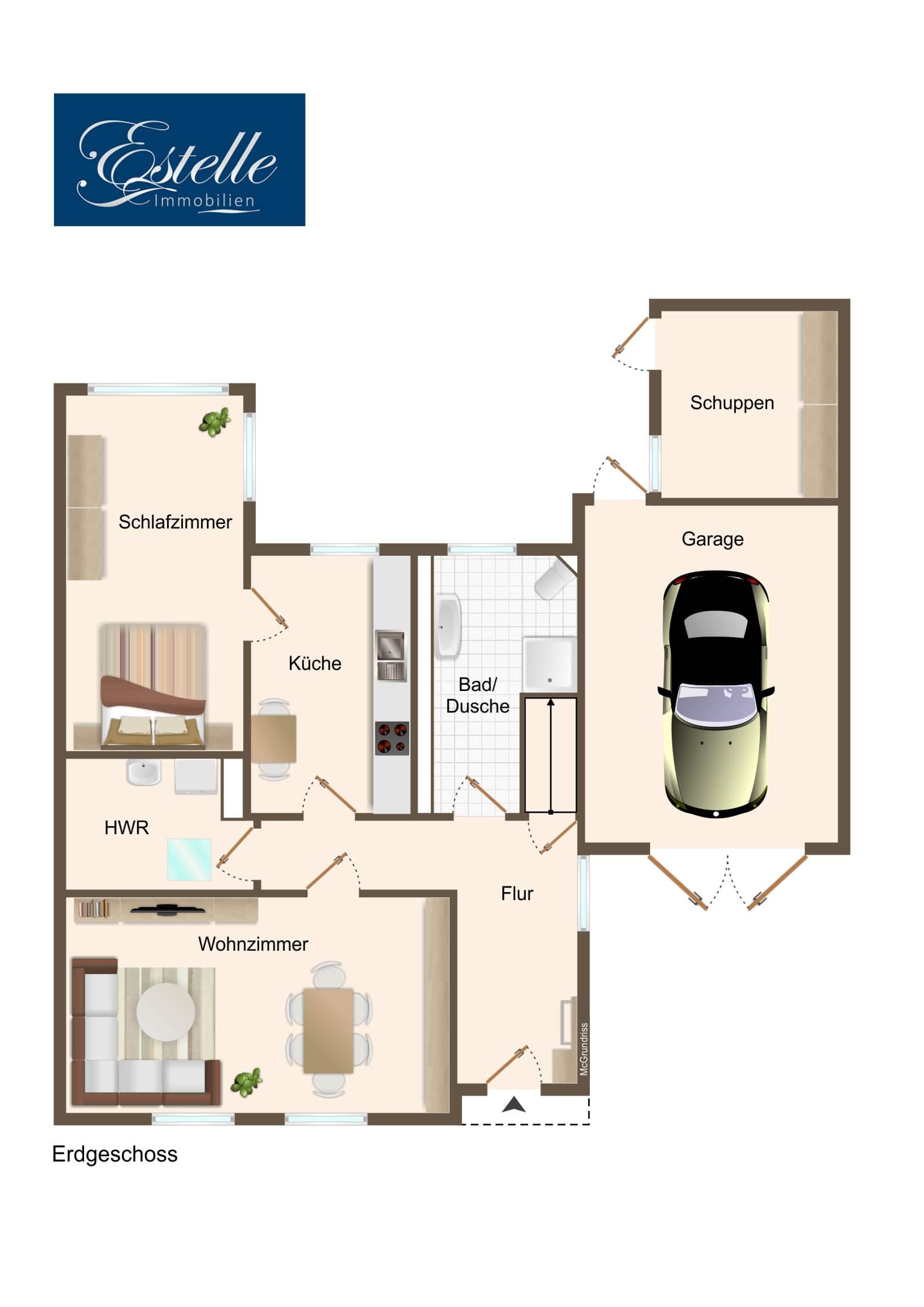 Bungalow zum Kauf 224.900 € 2 Zimmer 70 m²<br/>Wohnfläche 404 m²<br/>Grundstück Lützschen-Stahmeln Leipzig 04159