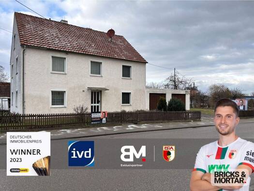 Einfamilienhaus zum Kauf 328.000 € 7 Zimmer 141 m² 1.186 m² Grundstück Ried Dinkelscherben / Ried 86424