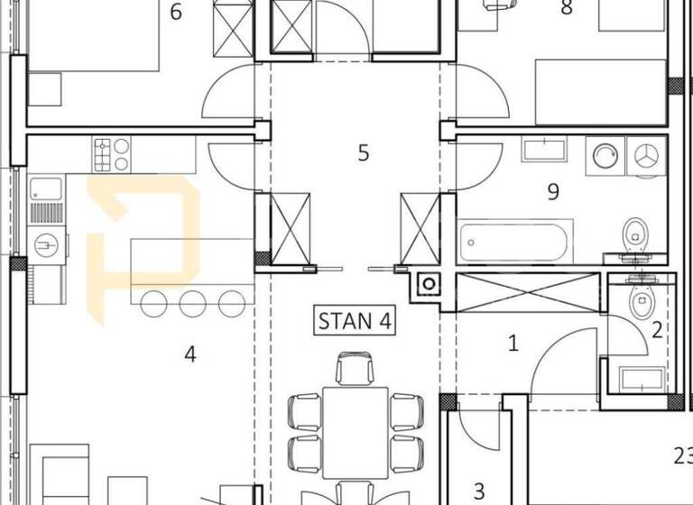 Wohnung zum Kauf 189.900 € 2 Zimmer 101 m² Vukovar