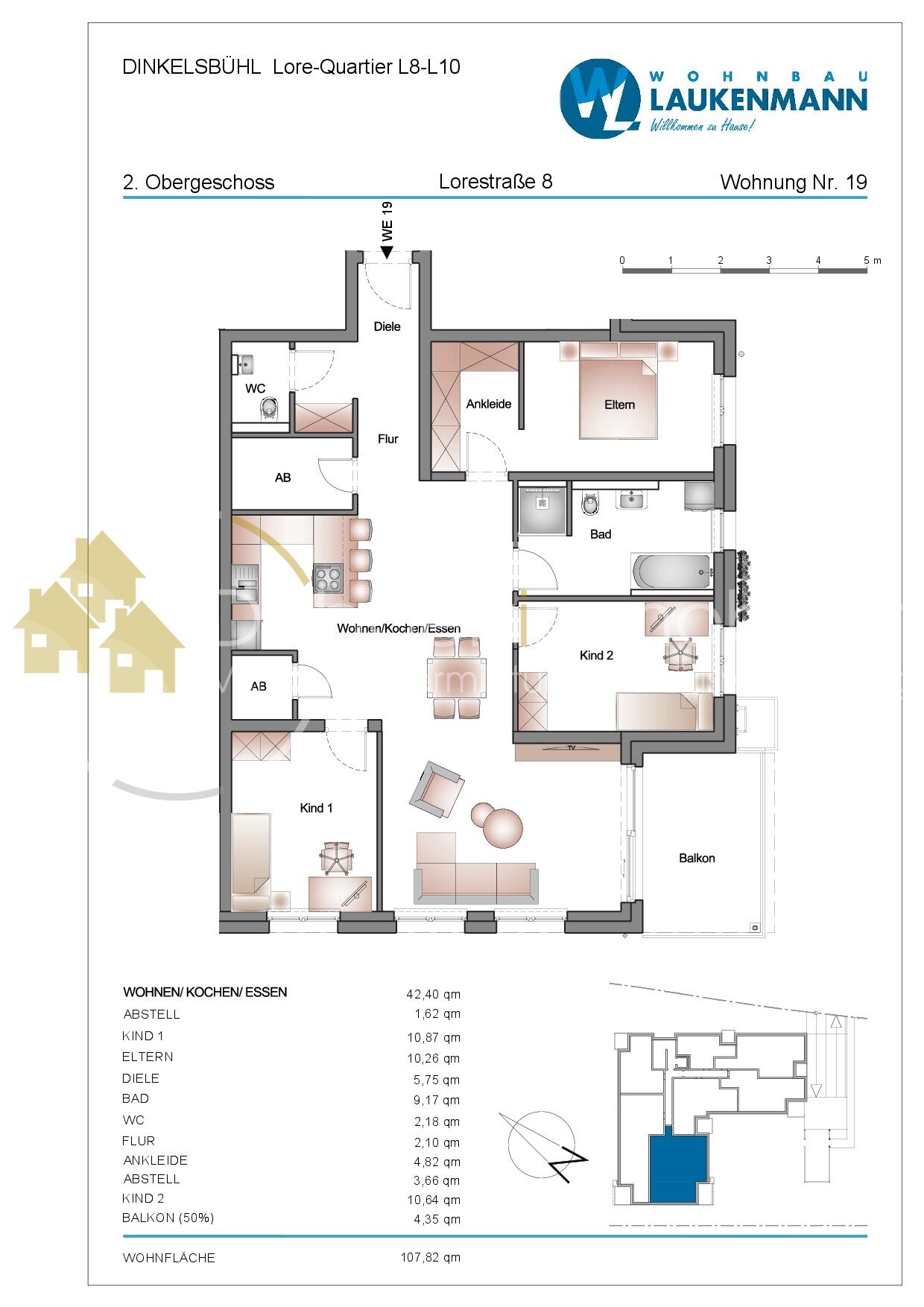 Wohnung zum Kauf 532.000 € 4,5 Zimmer 107,7 m²<br/>Wohnfläche 3.<br/>Geschoss 01.09.2026<br/>Verfügbarkeit Lorestraße 8 Dinkelsbühl Dinkelsbühl 91550