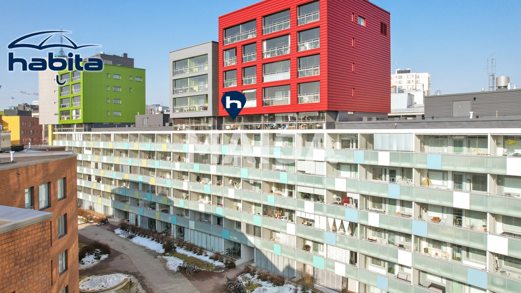 Studio zum Kauf 199.000 € 1 Zimmer 27,5 m² 7. Geschoss Teollisuuskatu 28 Helsinki 00520