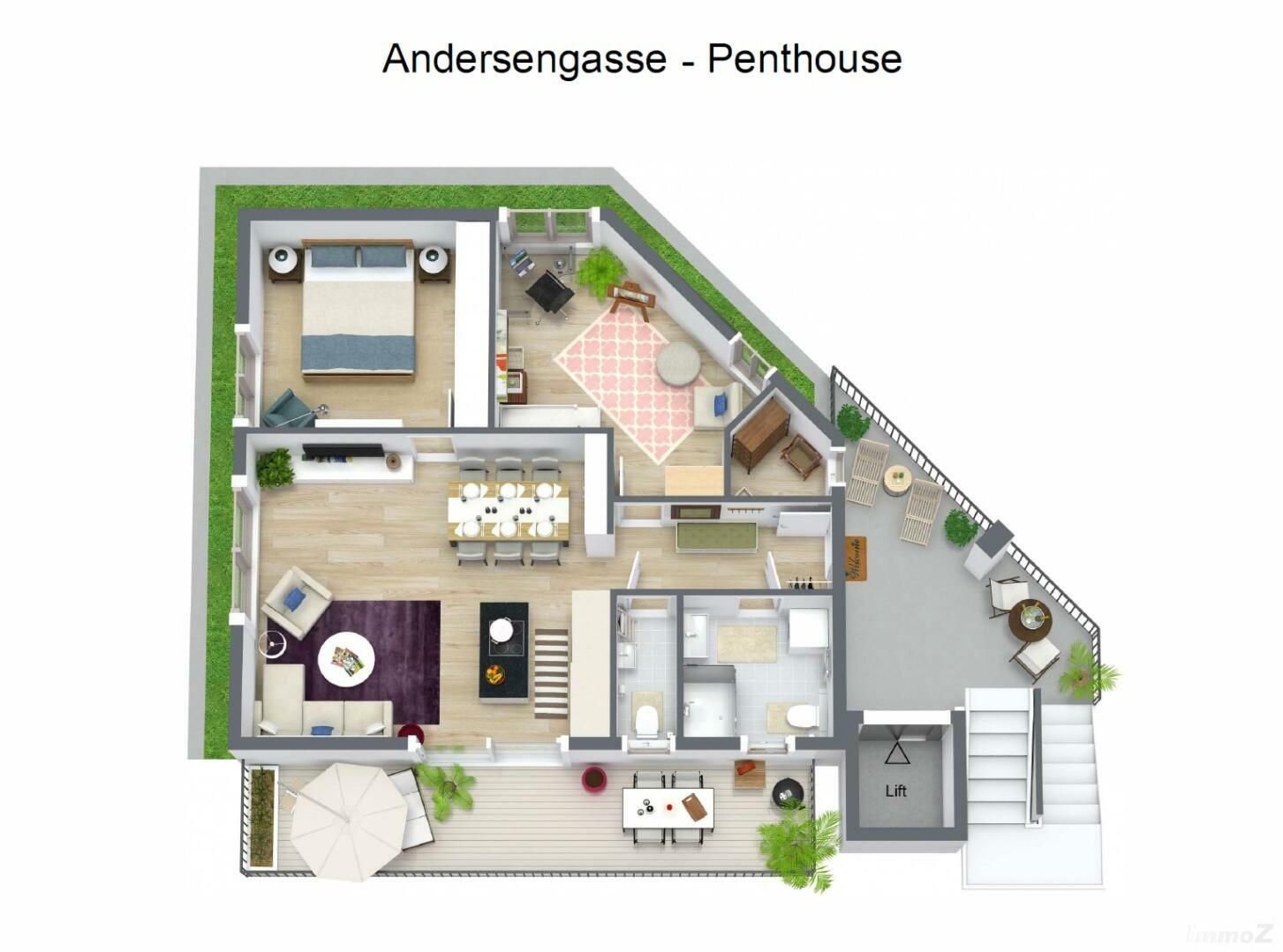 Loft zur Miete 1.300 € 3 Zimmer 81,6 m²<br/>Wohnfläche 3.<br/>Geschoss ab sofort<br/>Verfügbarkeit Andersengasse 17 Liebenau Graz 8041