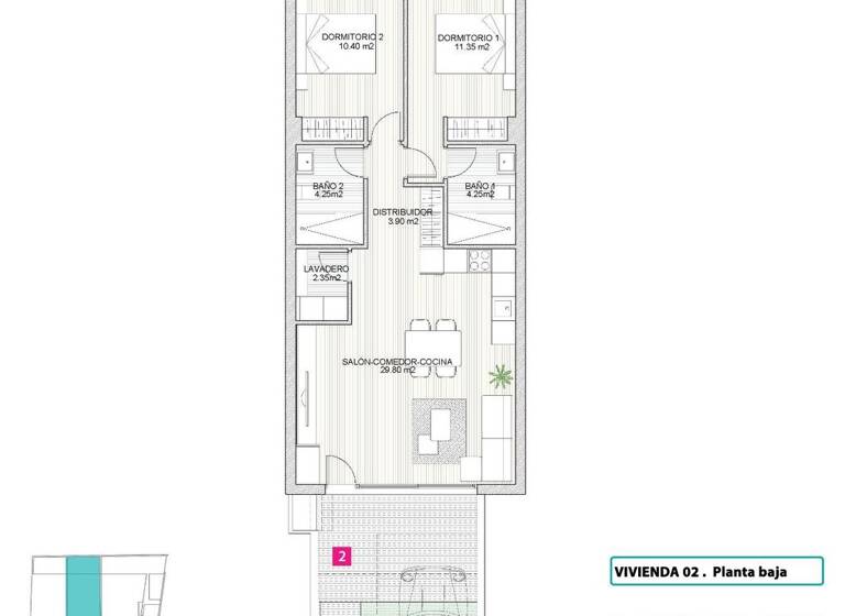 Bungalow zum Kauf provisionsfrei 249.900 € 3 Zimmer 74 m² 39 m² Grundstück Calle del Mar Cantábrico 131 San Pedro del Pinatar 30740