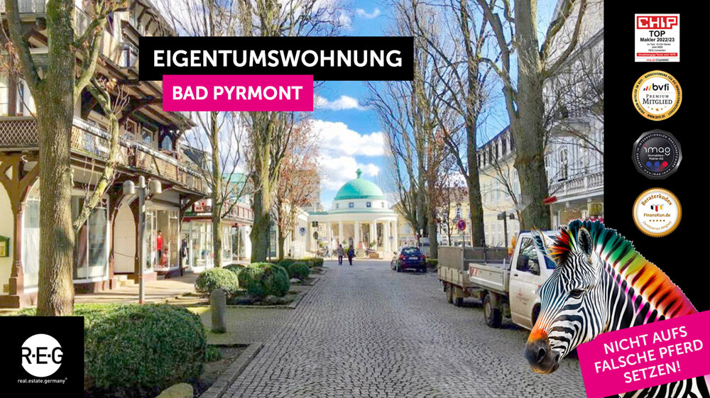 Wohnung zum Kauf 125.000 € 2,5 Zimmer 72 m²<br/>Wohnfläche 2.<br/>Geschoss Bad Pyrmont Bad Pyrmont 31812