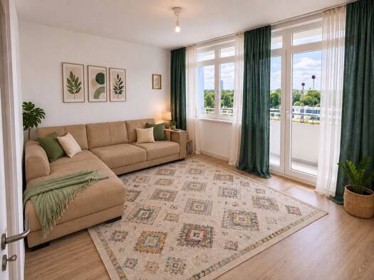 Terrassenwohnung zur Miete 514 € 3,5 Zimmer 96 m² Geschoss 1/7 frei ab 15.08.2026 Detmerode Wolfsburg 38444