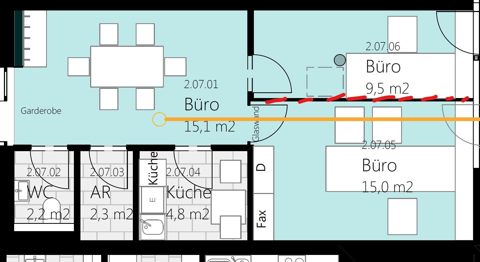 Büro-/Praxisfläche zur Miete 15,38 € 1 Zimmer 48,8 m²<br/>Bürofläche Sportplatzweg 2 Stans 6135