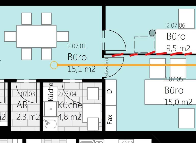 Büro zur Miete 15,38 € 1 Zimmer 48,8 m² Bürofläche Sportplatzweg 2 Stans 6135