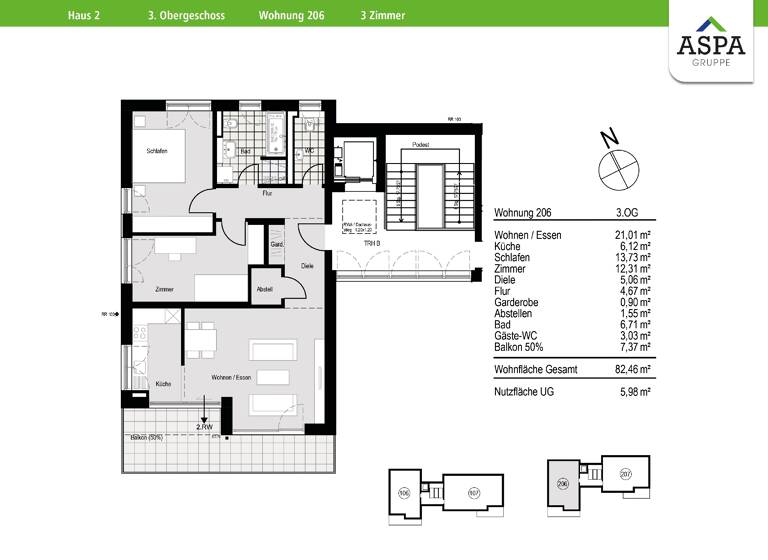 Wohnung zur Miete 1.305 € 3 Zimmer 82 m²<br/>Wohnfläche 3.<br/>Geschoss 01.07.2025<br/>Verfügbarkeit Mehlklinge 6 - 8 Oppenweiler Oppenweiler 71570