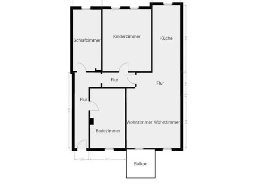 Wohnung zur Miete 1.150 € 3 Zimmer 115 m² 1. Geschoss frei ab 01.10.2026 Lichtenstein Lichtenstein/Sachsen 09350