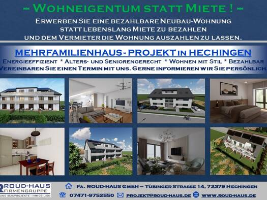 Wohnung zum Kauf provisionsfrei Schlatterstrasse 14 Hechingen 72379