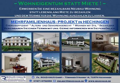 Wohnung zum Kauf provisionsfrei Schlatterstrasse 14 Hechingen Hechingen 72379