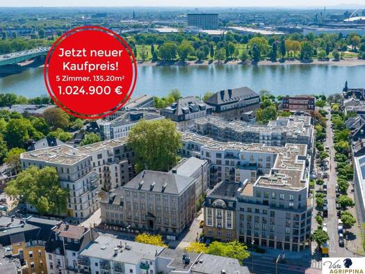 Wohnung zum Kauf - Erstbezug 1.024.900 € 5 Zimmer 135,2 m² 2. Geschoss Altstadt-Nord Köln 50668