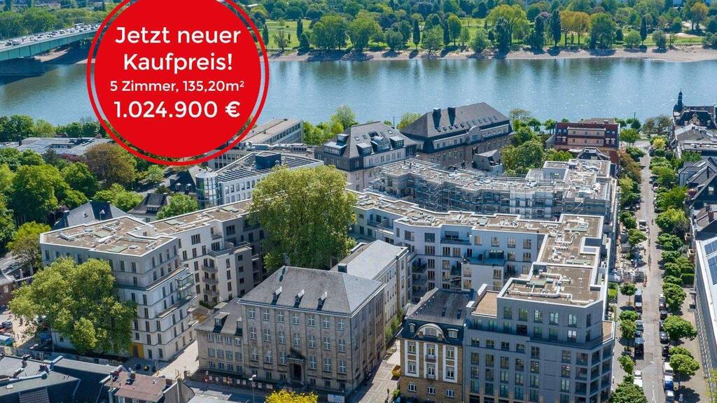 Wohnung zum Kauf - Erstbezug 1.024.900 € 5 Zimmer 135,2 m² 2. Geschoss Altstadt-Nord Köln 50668