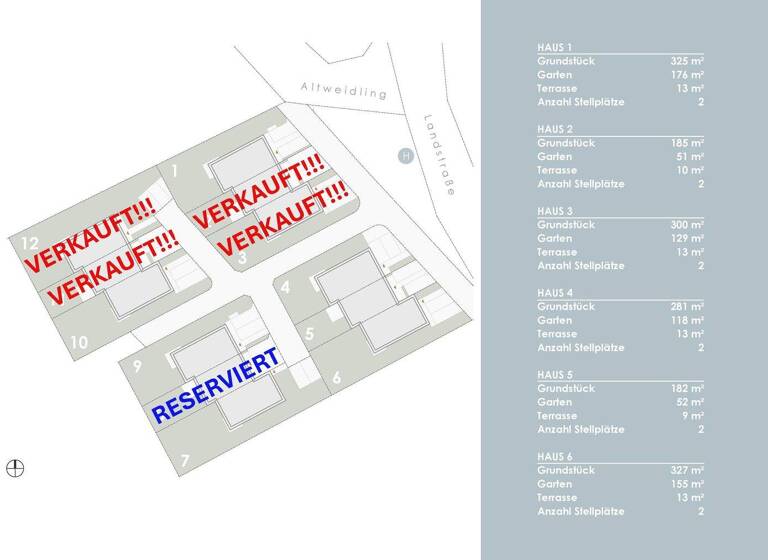 Reihenendhaus zum Kauf - Erstbezug provisionsfrei 449.000 € 119 m² 366 m² Grundstück frei ab 01.12.2026 Altweidling Lerchenfeld Krems an der Donau(Stadt) 3500