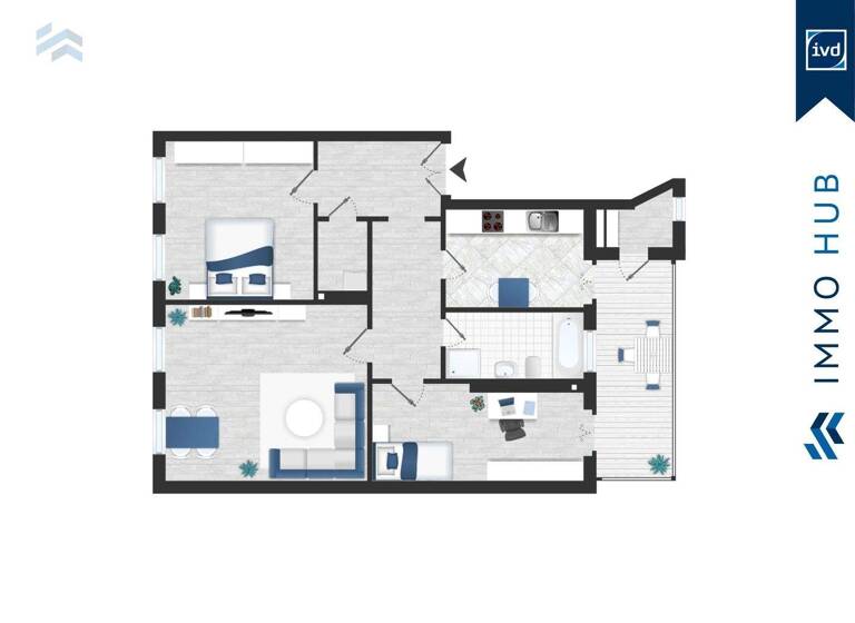 Wohnung zum Kauf 299.000 € 3 Zimmer 89,4 m² 2. Geschoss Leutzsch Leipzig 04179