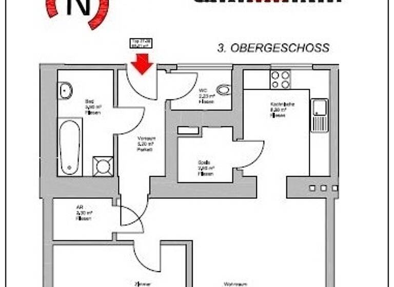 Wohnung zum Kauf 289.000 € 2 Zimmer 64,1 m² Wien 1170