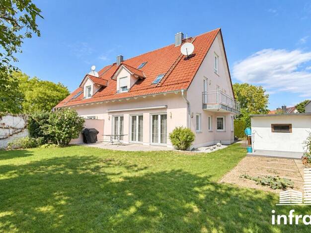Doppelhaushälfte zum Kauf 849.000 € 4 Zimmer 163,8 m² 398 m² Grundstück Haunstetten Haunstetten - Siebenbrunn 86179