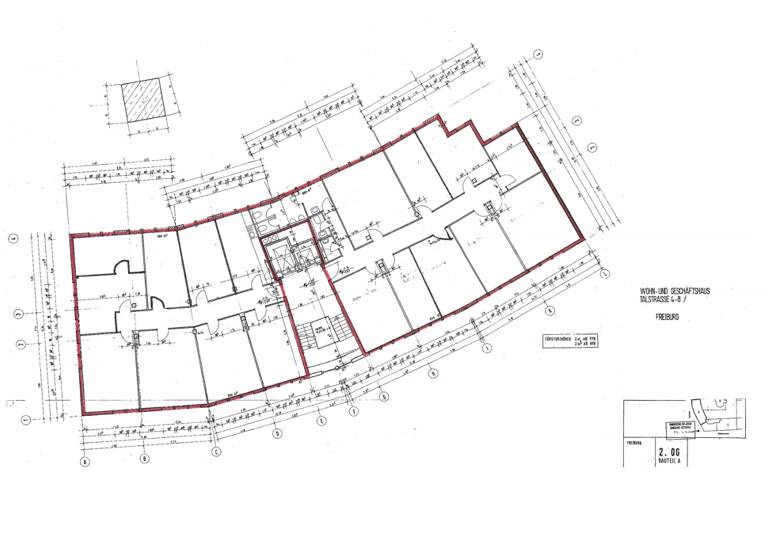 Bürofläche zur Miete provisionsfrei 11,75 € 442 m² Bürofläche Talstraße 4 Wiehre Freiburg im Breisgau / Wiehre 79102